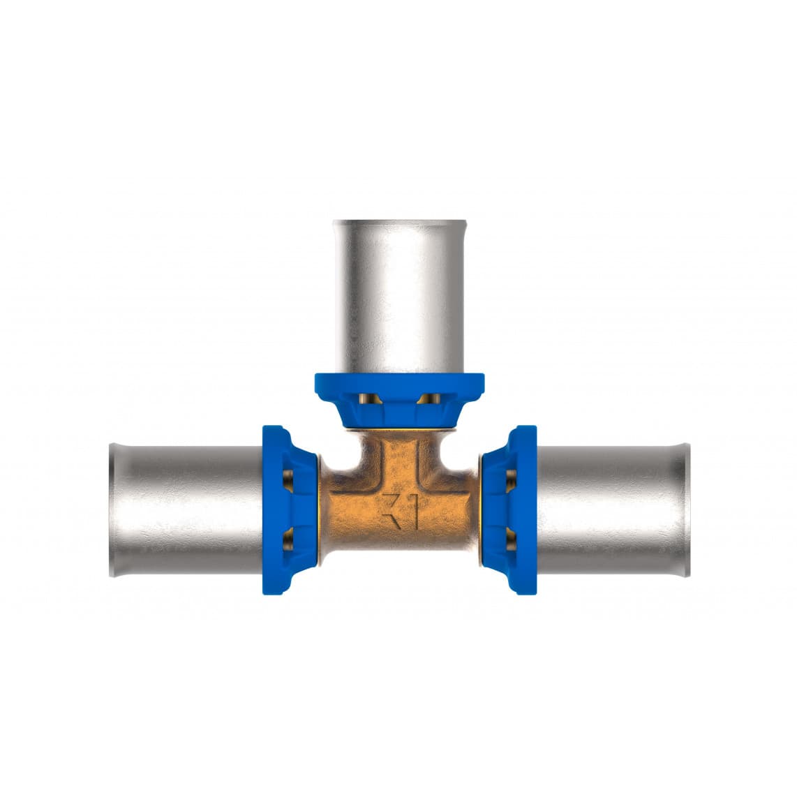 988717155 LT pièce en T, vierge, 16 mm, raccord à sertir pour tube multicouche