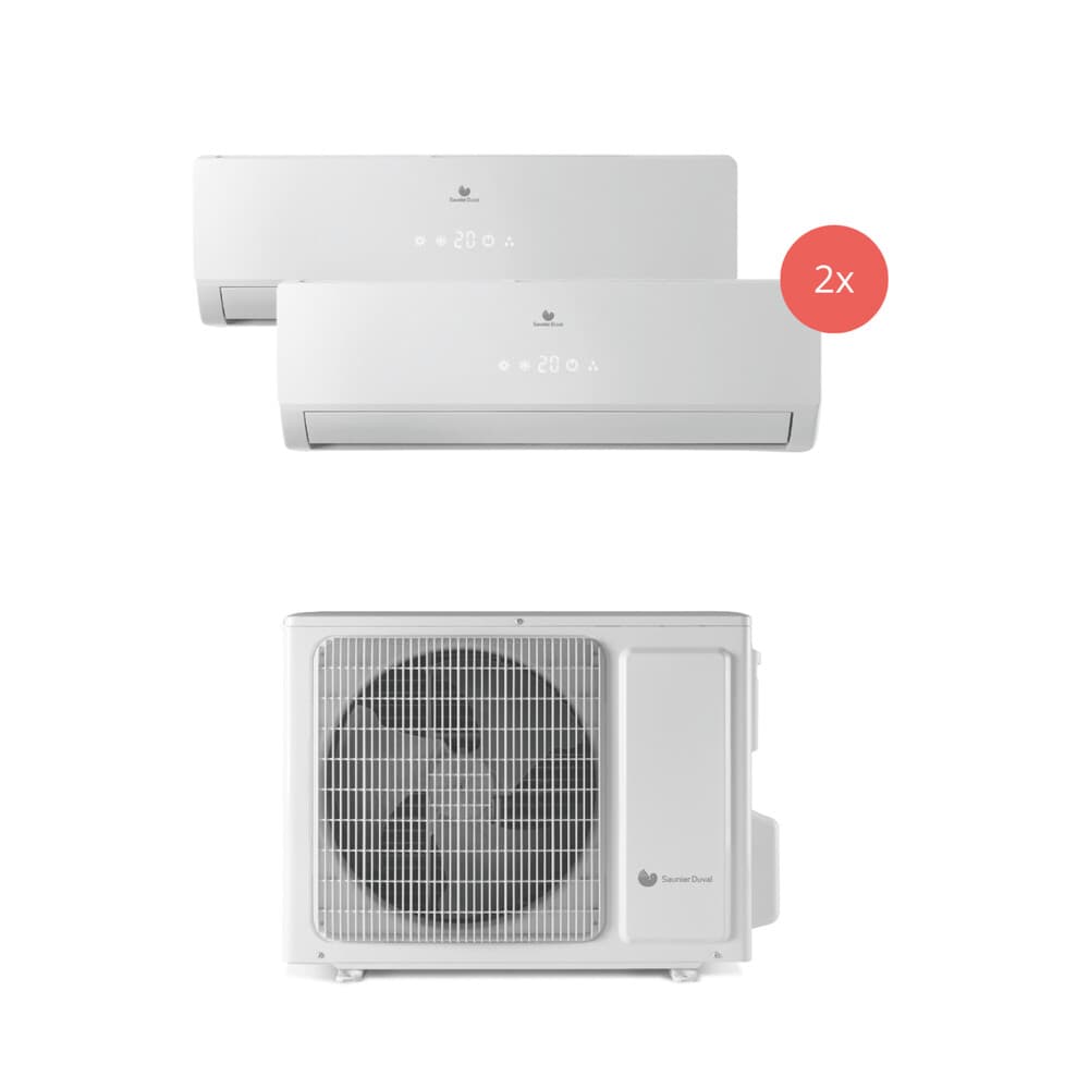 Bulex - VivAir - climatisation split - unité extérieure SDH1-050MNA2O + 2 x unité intérieure 20-025  - 2 chambres