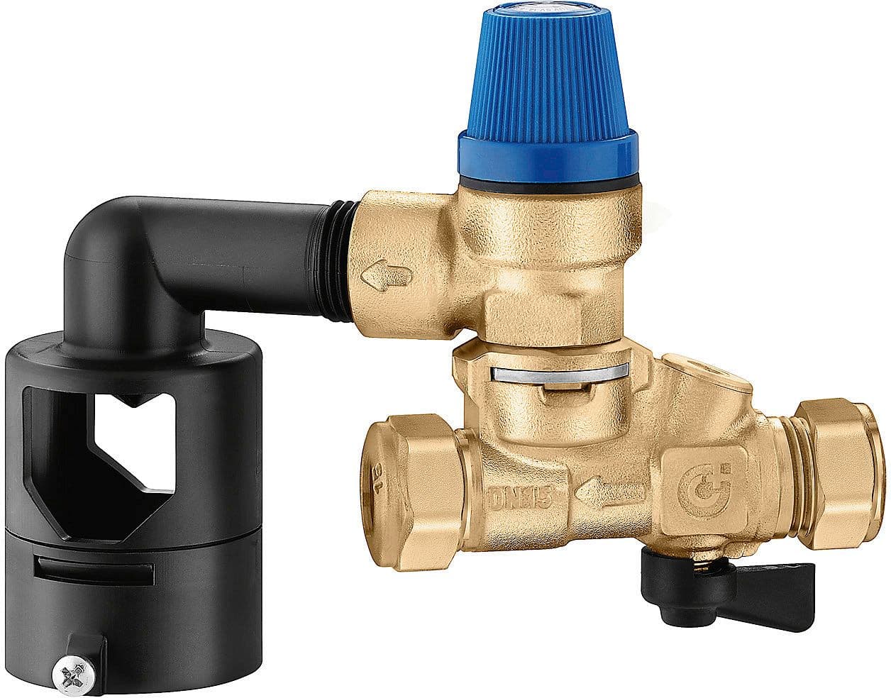 CALEFFI BOX 6*GROUPE SECURITE CLAPET DE RETENUE CONTROLABLE 1/2
