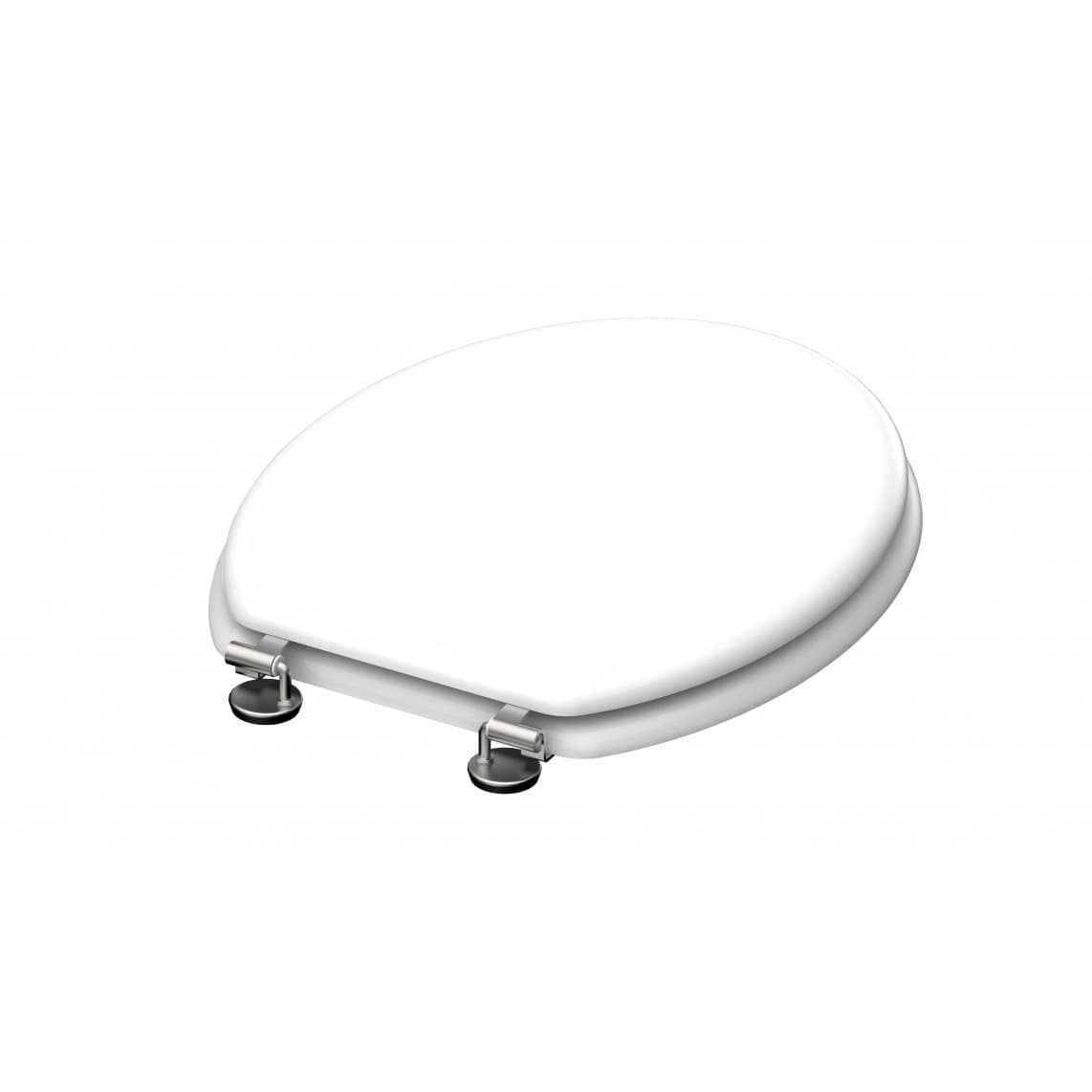 84000 WC-bril met houtkern WHITE