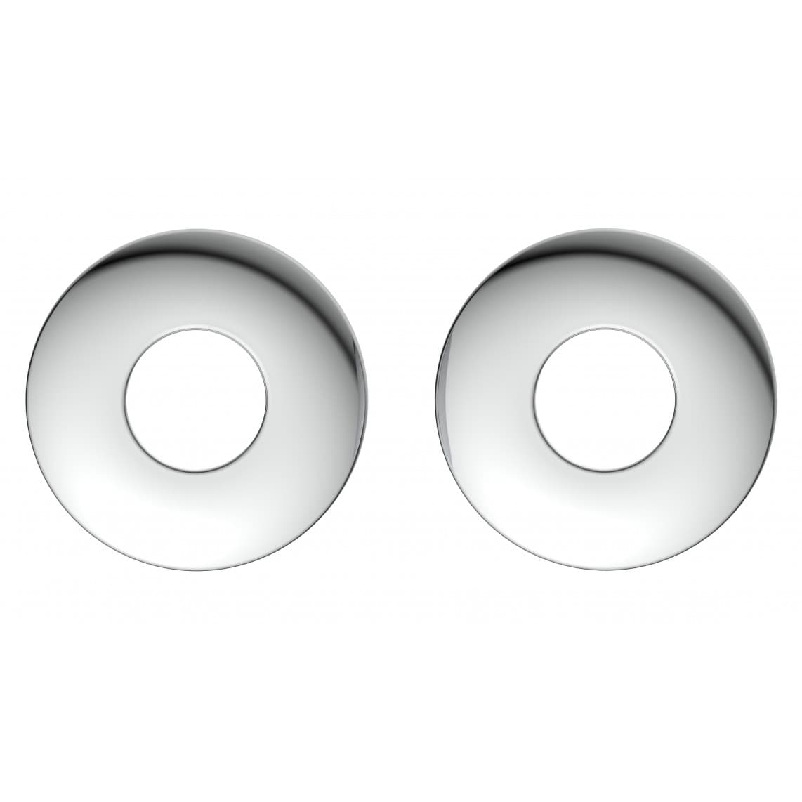 988134049 Rosace de tiroir, chromé, 1/2" x 60 x 10 mm (2x)