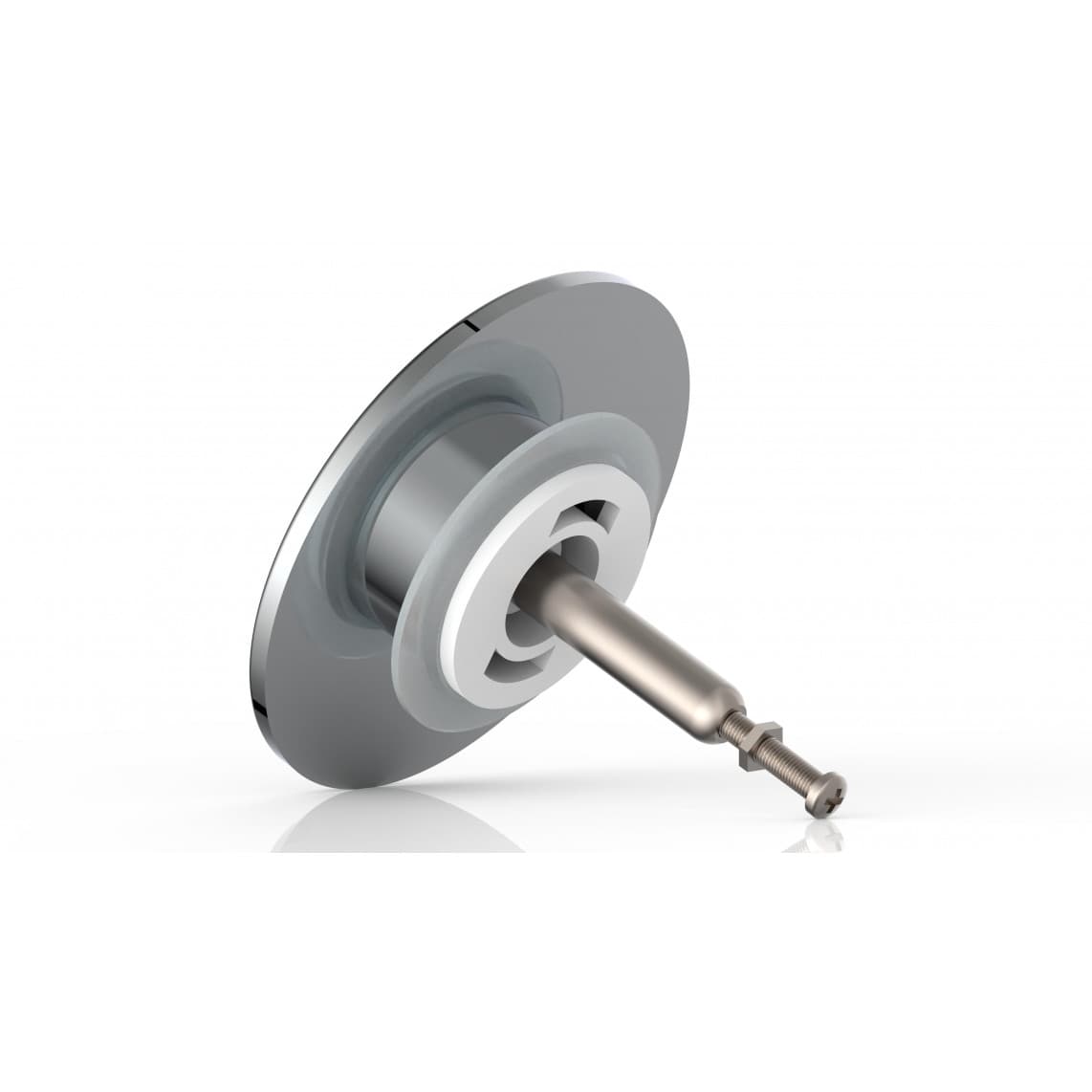 988453155 Afvoerwaste plug, chroom, 70 mm x 1 1/2 ", voor badkuip