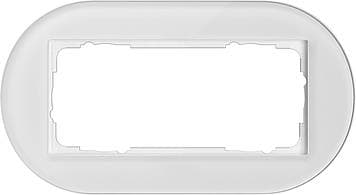 Cadre de finition Gira Studio Blanc verre Blanc