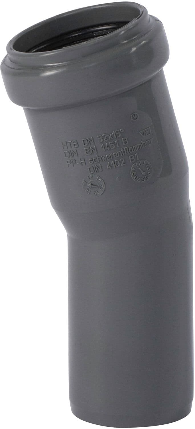 COUDE 15° MF 160MM PP HT-SAFE OSTENDORF