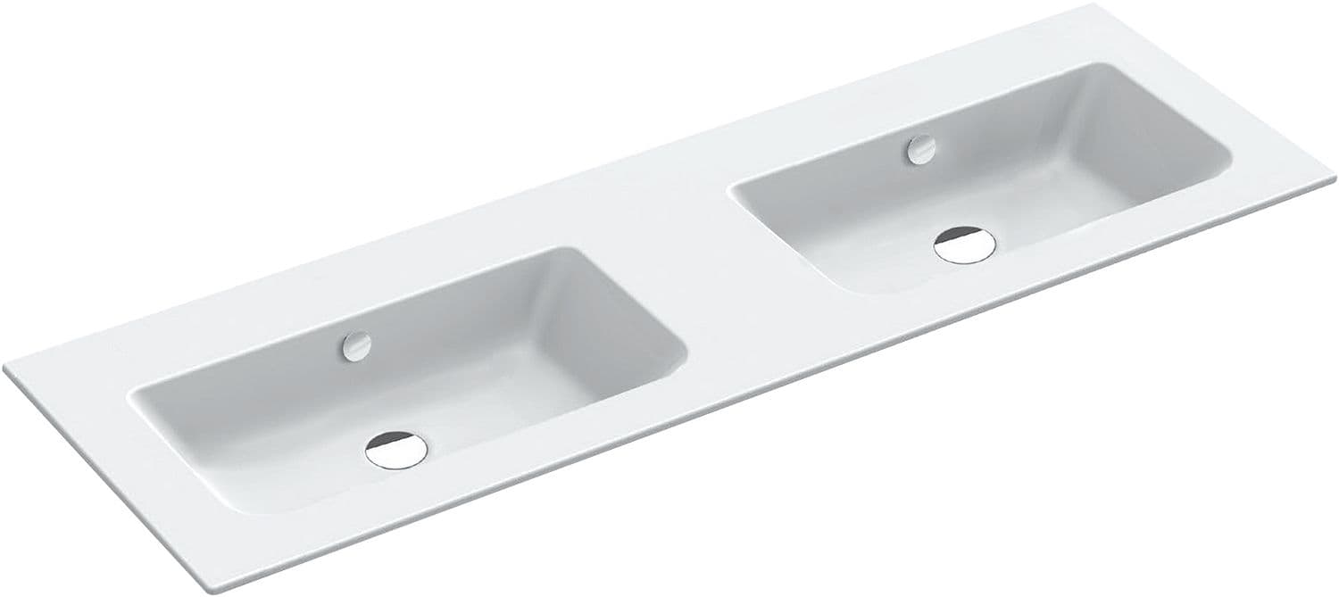 LAVABO DOUBLE ALANO CATALANO CATAGLAZE+ 142X46CM PORCELAINE BLANC MAT