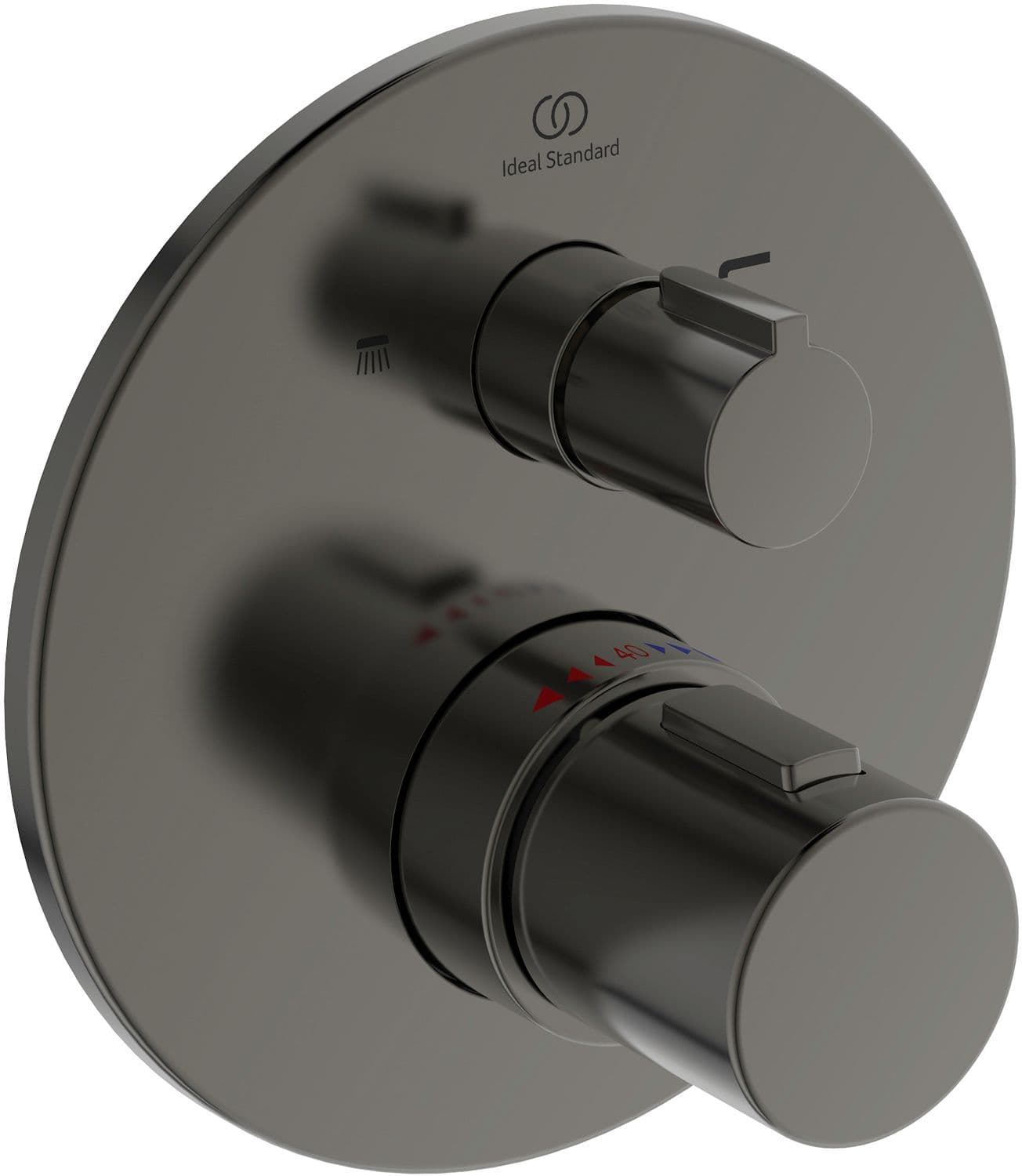 SET DE FINITION THERMOSTAT+ INVERSEUR JOY IDEAL STANDARD BRUSHED GUN METAL
