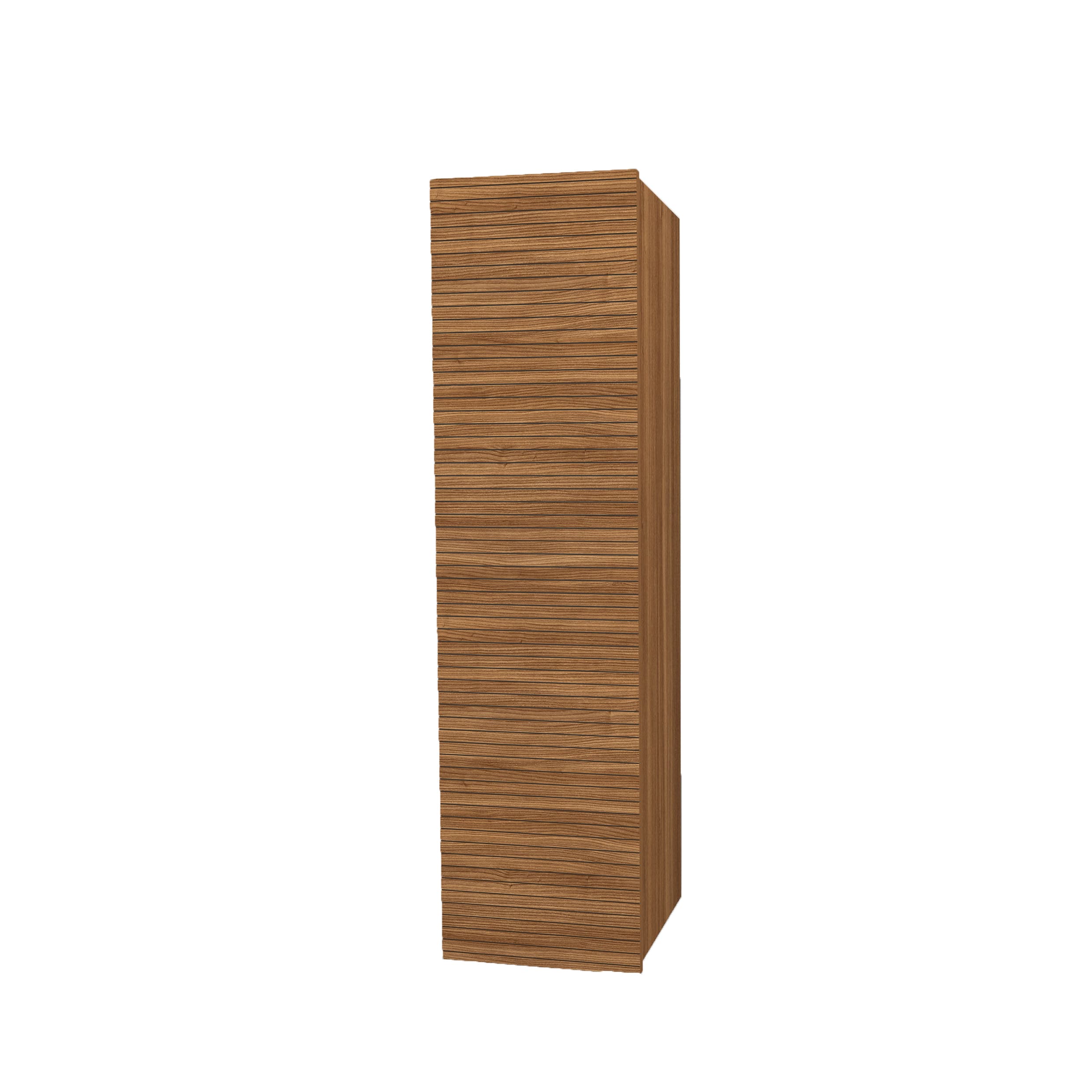 ELITE MEUBLE COLONNE AVEC RELIEF HORIZONTAL (135CM) - MARRON