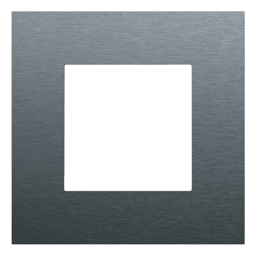 Plaque de recouvrement simple, couleur Niko Pure alu blue grey brushed