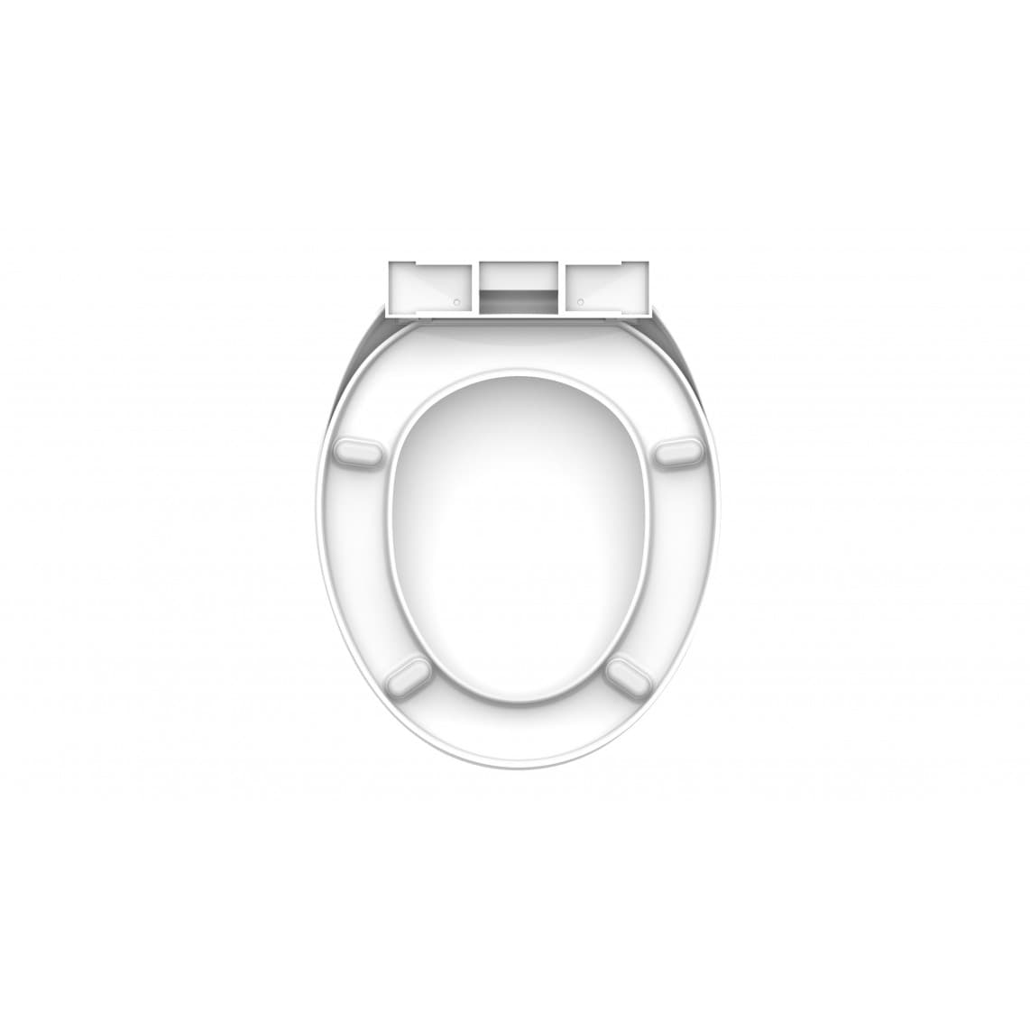 10220 Duroplast WC-zitting, wit, met valrem