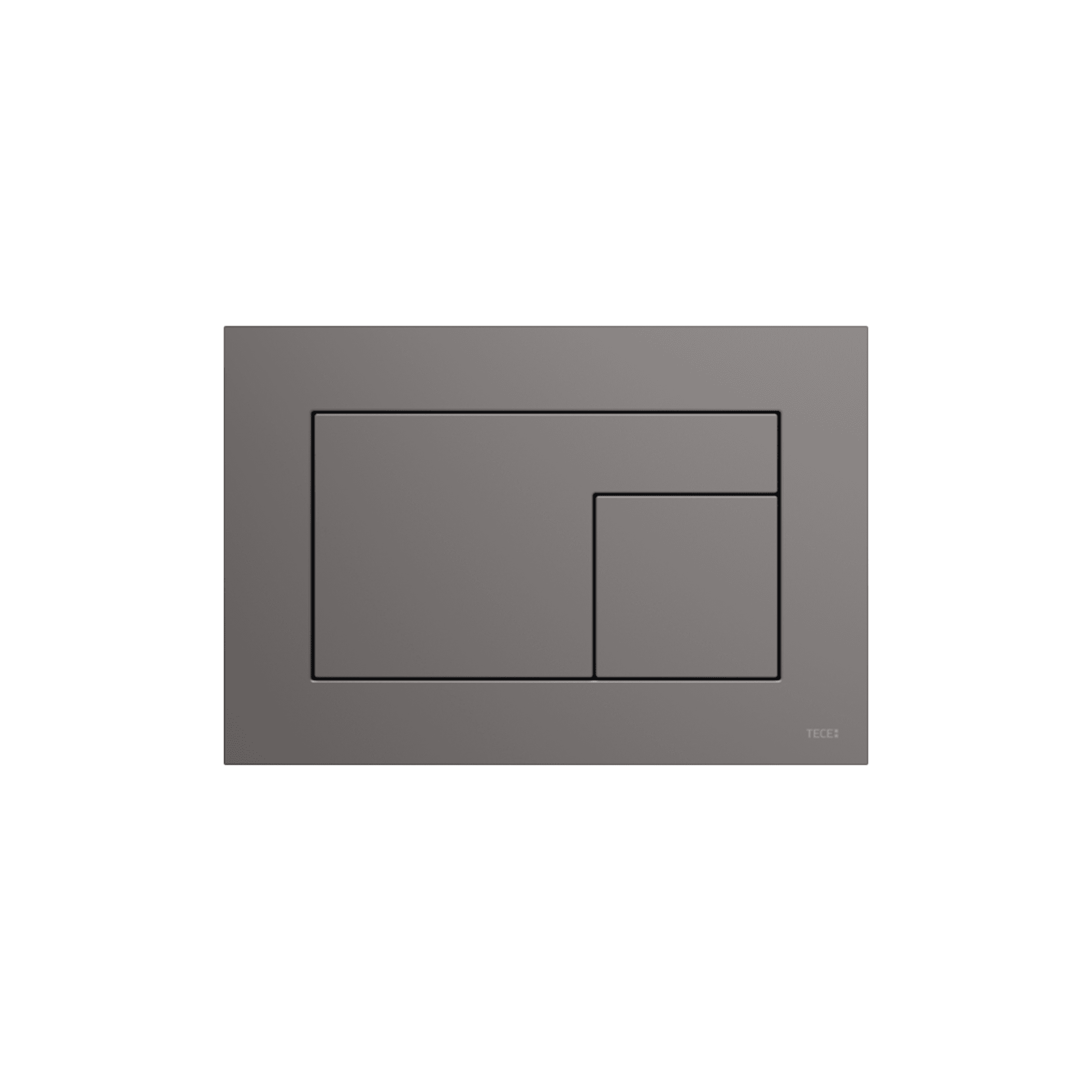 PLAQUE DE DÉCLENCHEMENT WC TECEVELVET, DOUBLE TOUCHES, ANTHRACITE