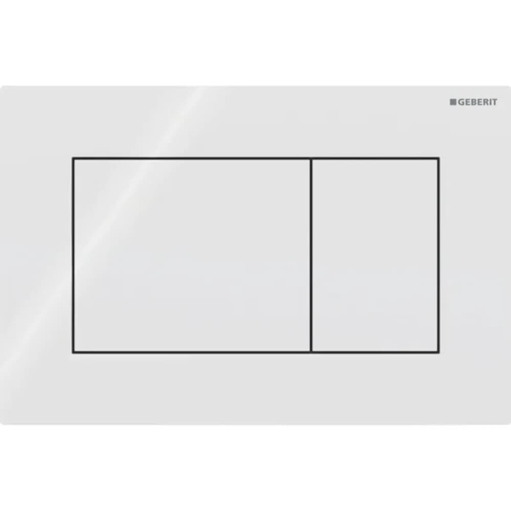 Geberit Sigma01 plaque de commande carré blanc