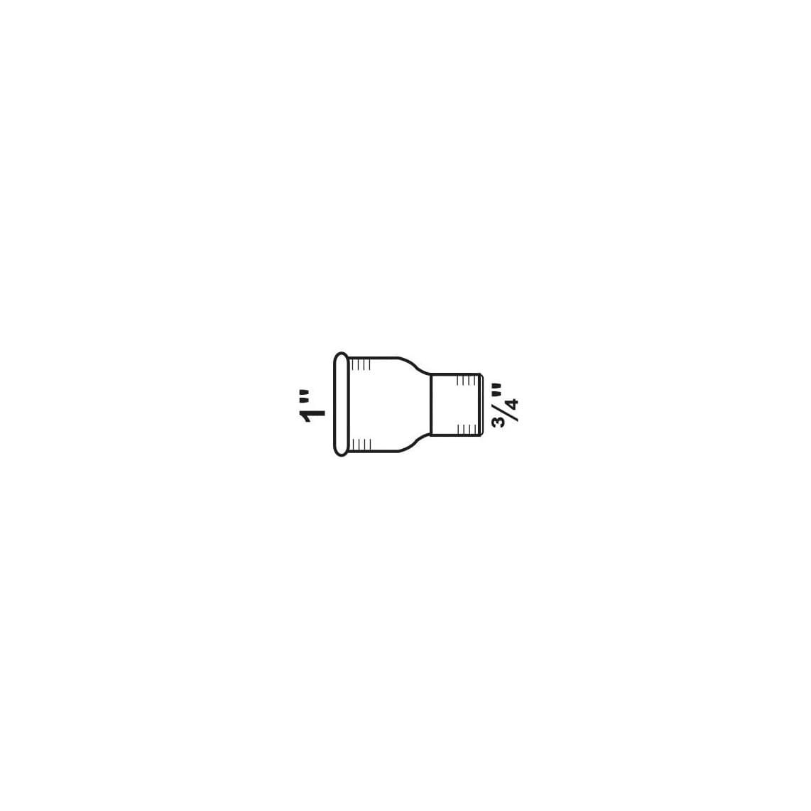 989753055 FM manchon réducteur, galvanisé, 1" F x 3/4" F, (240)