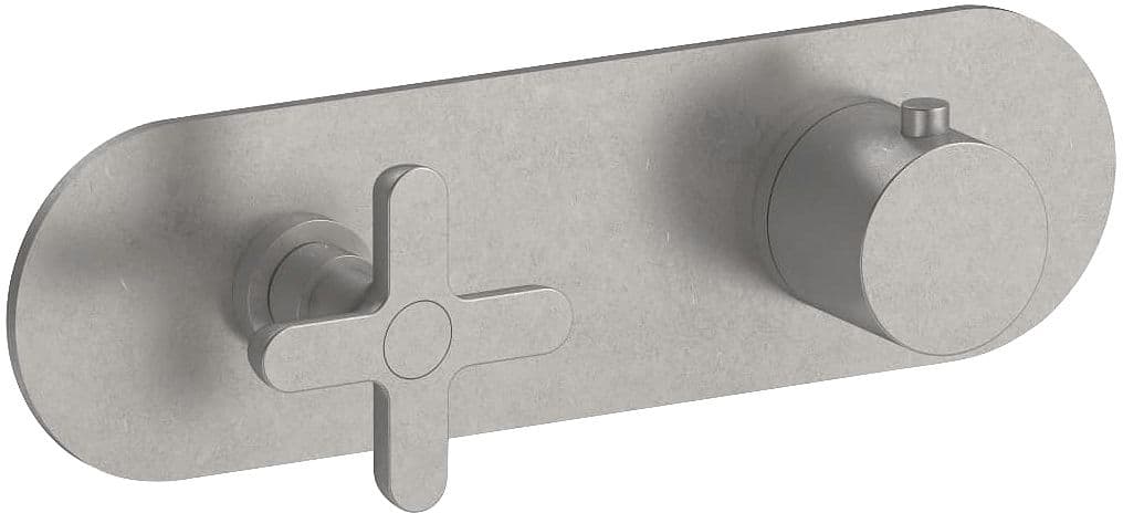 SET DE FINITION THERMOSTAT +INVERSEUR ICONA CLASSIC FANTINI HORIZONTAL RAW METAL PVD
