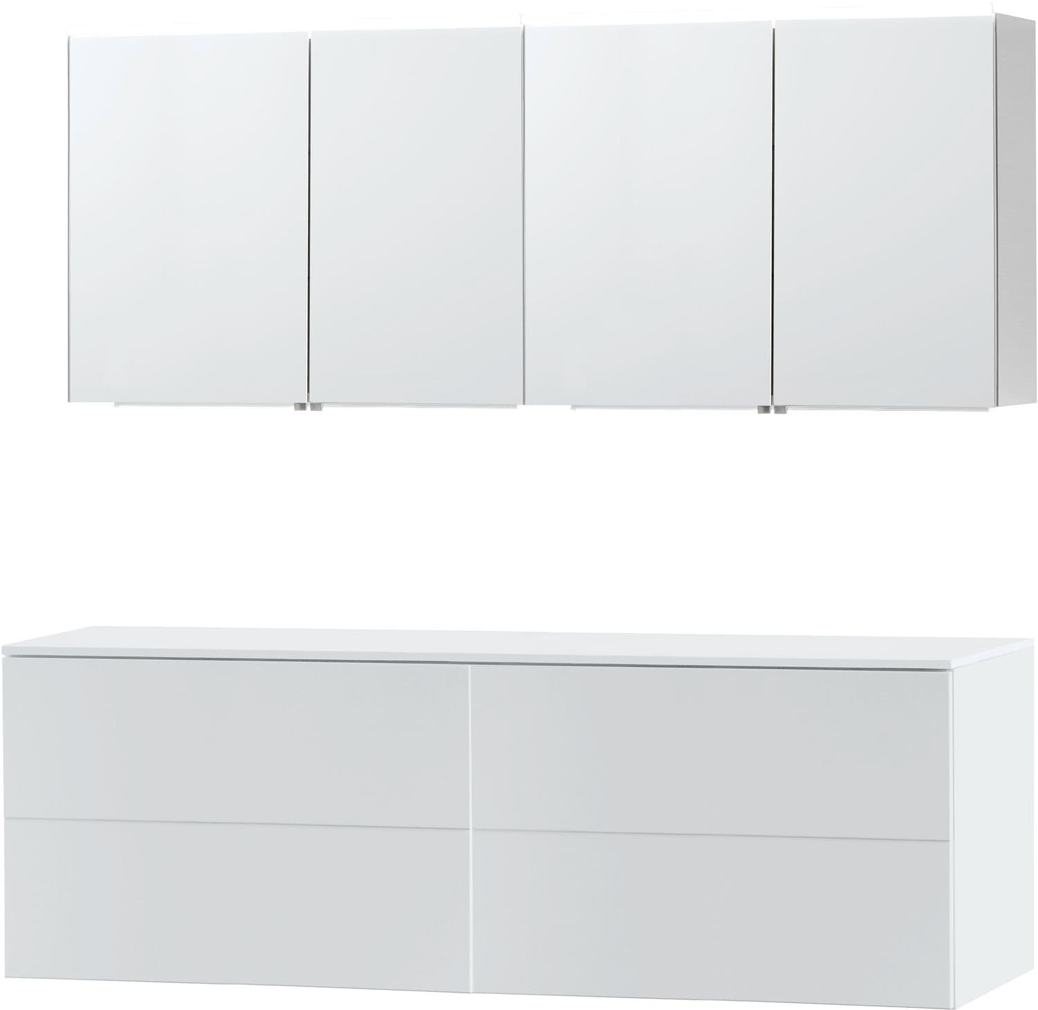 MEUBLE PURO DUO BLANC 180 SOLID A POSER ARMOIRE TOILETTE