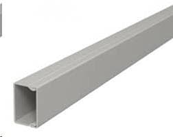 Goulotte Grise base 80 x hauteur 60mm avec couvercle IP40 - 2m