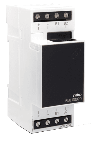 Accoupleur de rail pour Niko Home Control