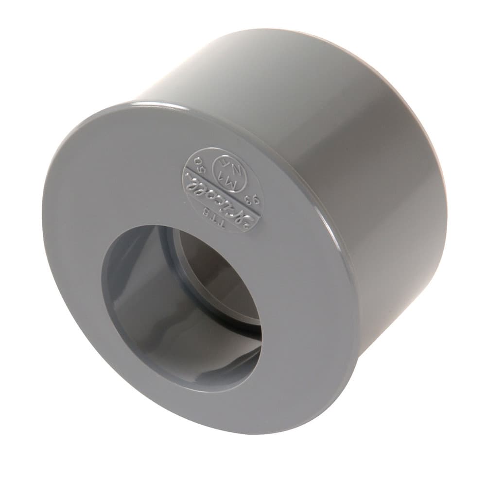 Nicoll raccord à coller PVC tampon de réduction double MFF D 93 x D 50 gris