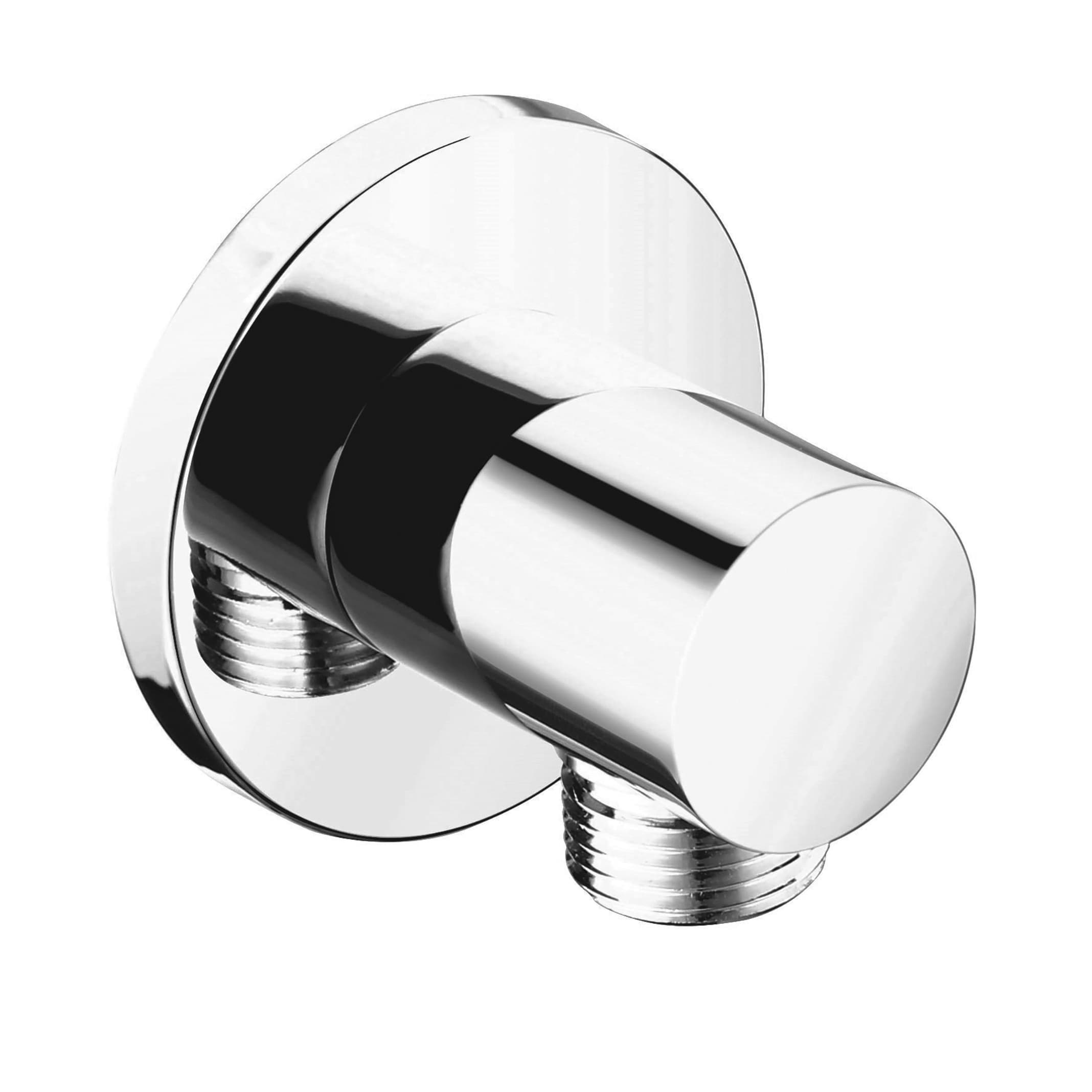 ALONI COUDE DE RACCORDEMENT AVEC ARIVÉE D'EAU ET SUPPORT DE DOUCHETTE – ROND - CHROME