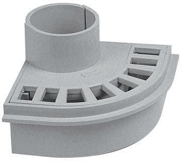 PASSAGE BALCON-TERRASSE PVC NICOLL 80MM GRIS