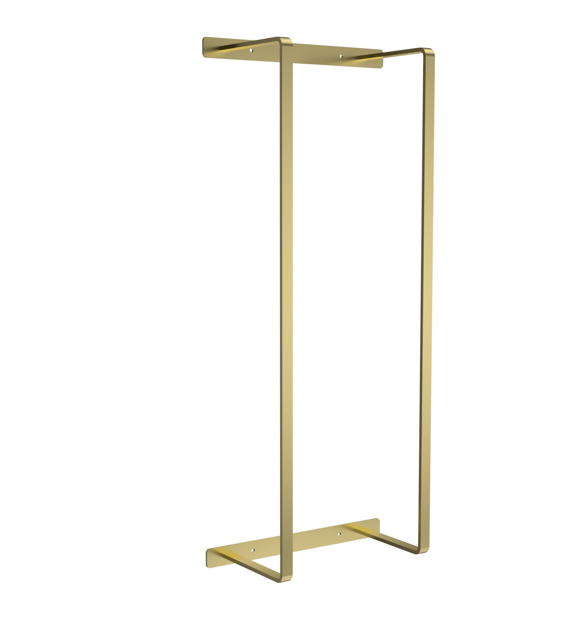 PORTE-SERVIETTES - VERTICALE - 67X28X14 CM - OR BROSSÉ