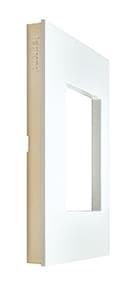 Valena plaque 1 poste Blanc Rose en Or