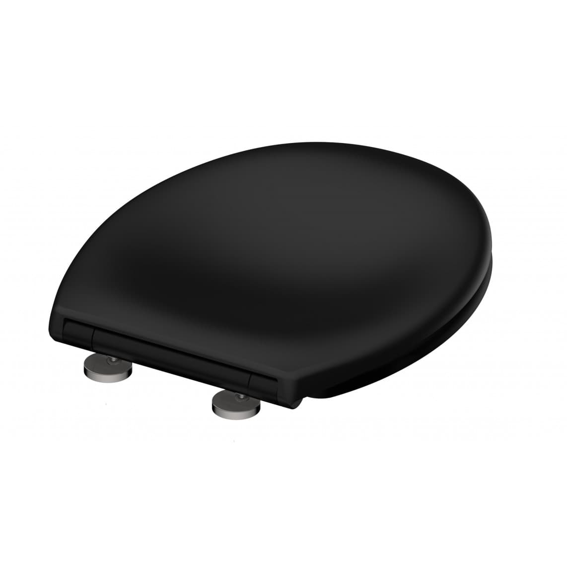 82410 abattant WC en Duroplast noir, avec frein de chute et déclipsable