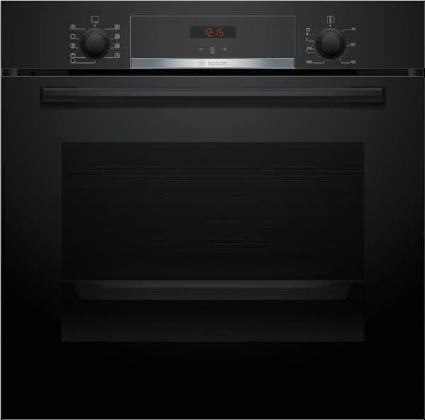 Four serie 4 multifonction 60cm, classe A+, 7 modes de cuisson, EcoClean, display Rouge, rail télesc