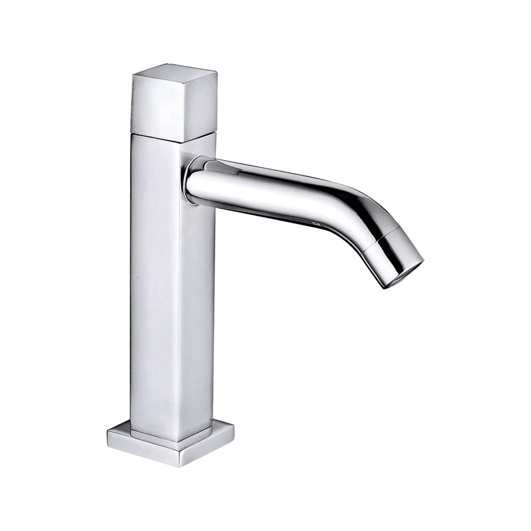 ALONI ROBINET EAU FROIDE - CARRÉ - CHROME
