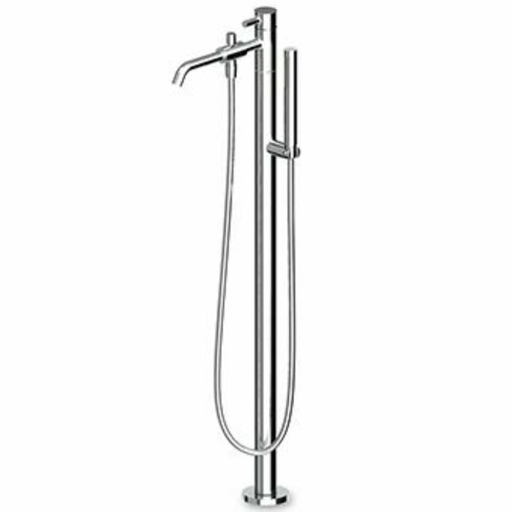 Zucchetti Pan mitigeur bain autoportant Noir mat gaufré