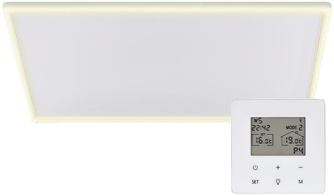 INFRAROUGE PANNEAU AVEC THERMOSTAT ET ECLAIRAGE PLAFOND SP TERMOFOL 62X62 400W