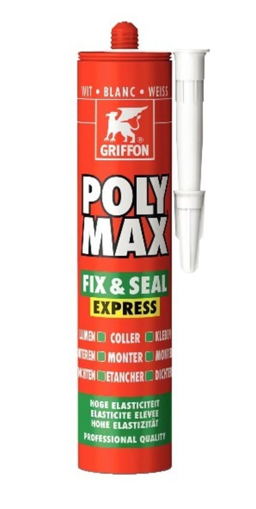 Griffon Polymax colle universelle à base de MS Polymère blanc 425 g