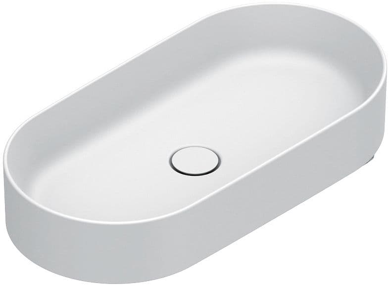 VASQUE A POSER ZERO CATALANO CATAGLAZE+ 70X35 H12 SANS TROP-PLEIN BLANC MAT
