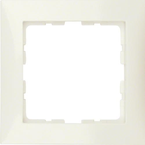 Plaque de recouvrement 1 poste Berker S.1 Blanc, brillant