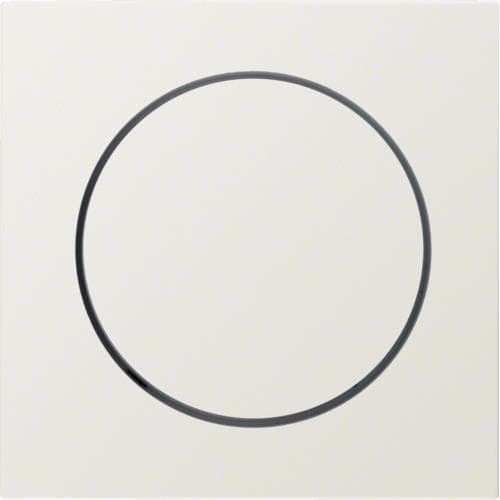 Enjoliveur avec bouton de réglage pour variateur rotatif Berker S.1 / B.3 / B.7 Blanc, brillant