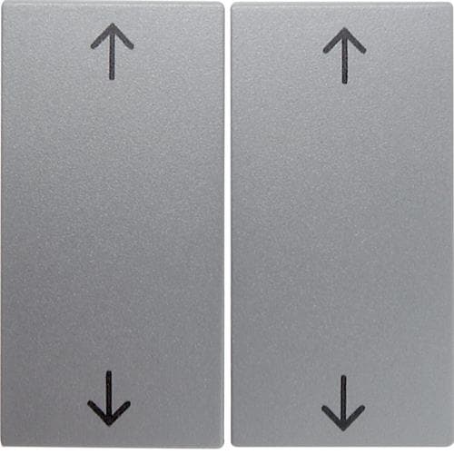 Touche avec symbole flèches Berker S.1 / B.3 / B.7 Alu, mat