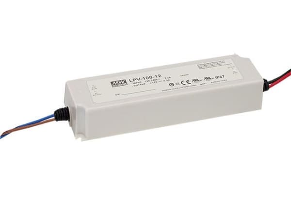 Alimentation Led 24Vdc - 100W 4.2A IP67 190 x 52 x 37mm