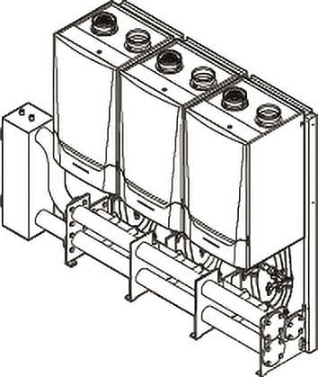 SYSTEME CASCADE PREFAB COMPLET POUR MONTAGE EN LV DE 3X QUINTA ACE 160 REMEHA