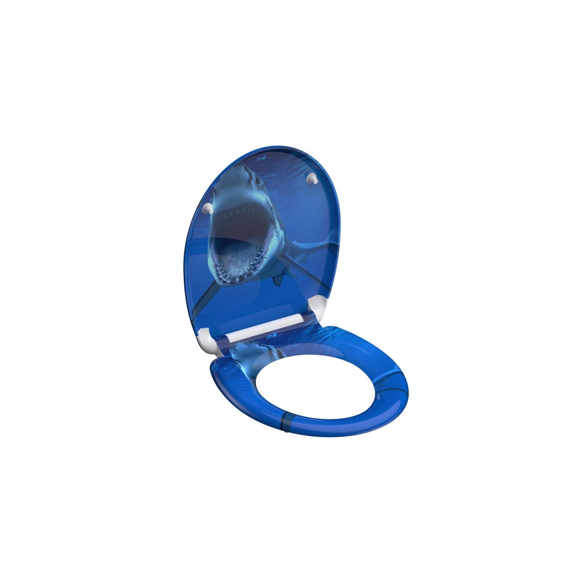 82371 abattant WC en Duroplast SHARK, avec frein de chute et déclipsable