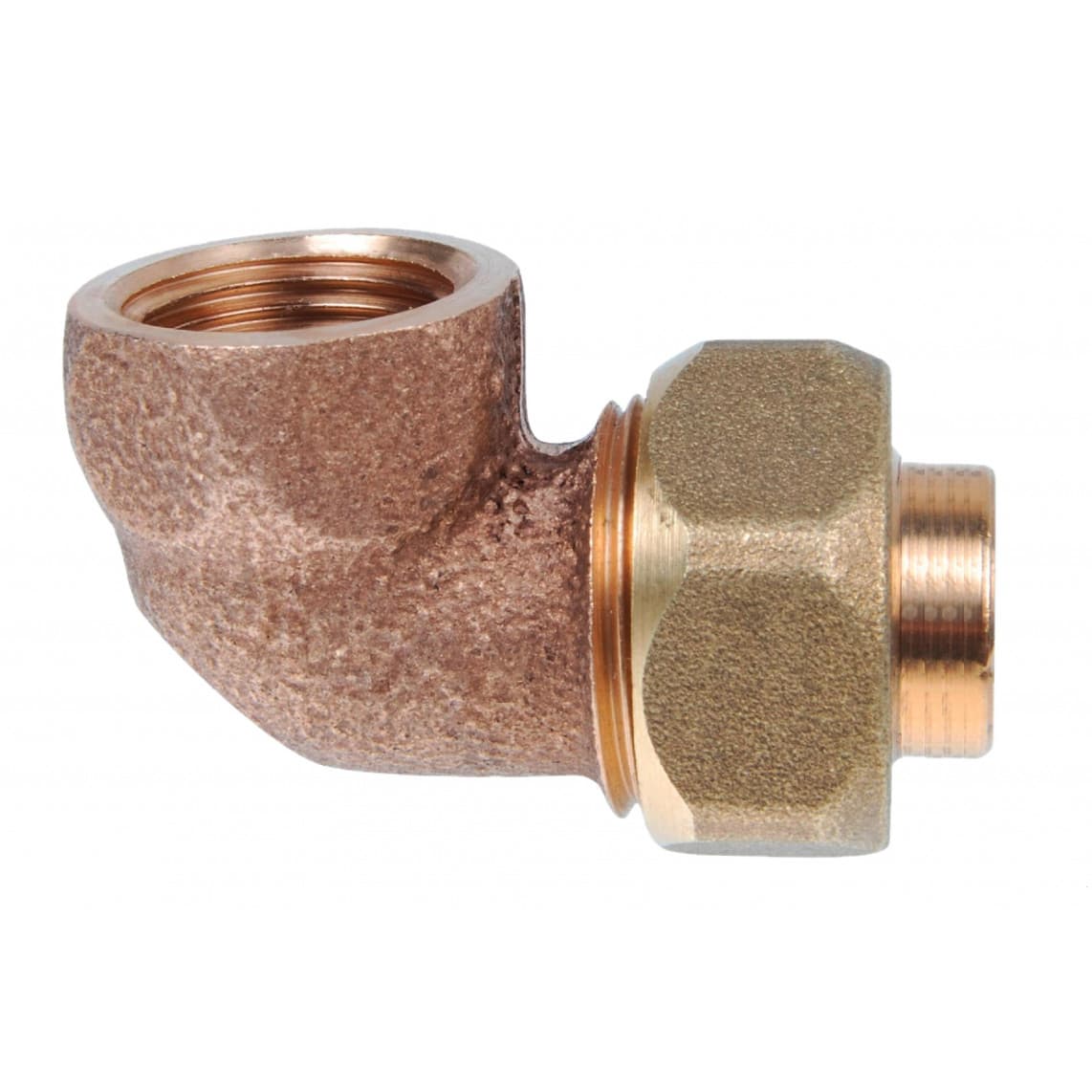 989225055 BR raccord coudé à serrer 90°, vierge, 15 mm x 1/2" F, à joint conique, 1 manchon (4096g)