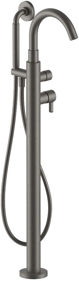 MITIGEUR BAIN LIBRE ICONA CLASSIC FANTINI +DOUCHE A MAIN SANS PIECE ENCASTRE MAT GUN METAL PVD