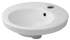 VASQUE A ENCASTRER STARCK II DURAVIT DIAMETRE 475MM +TROU/TROP-PLEIN BLANC