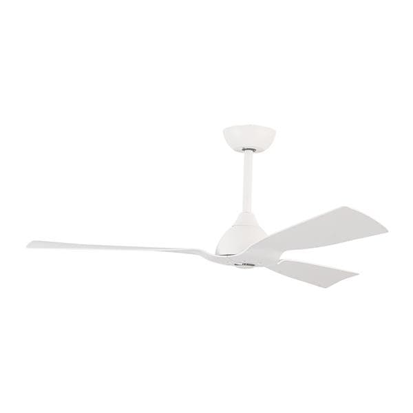 Ventilateur décoratif étanche IP44 Blanc, 3 pales, avec commande diamètre 132 DC 35W