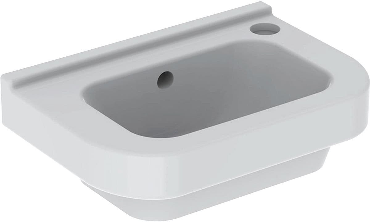LAVE-MAINS 300 GEBERIT 36-25CM +TROU ROBINET DROITE BLANC