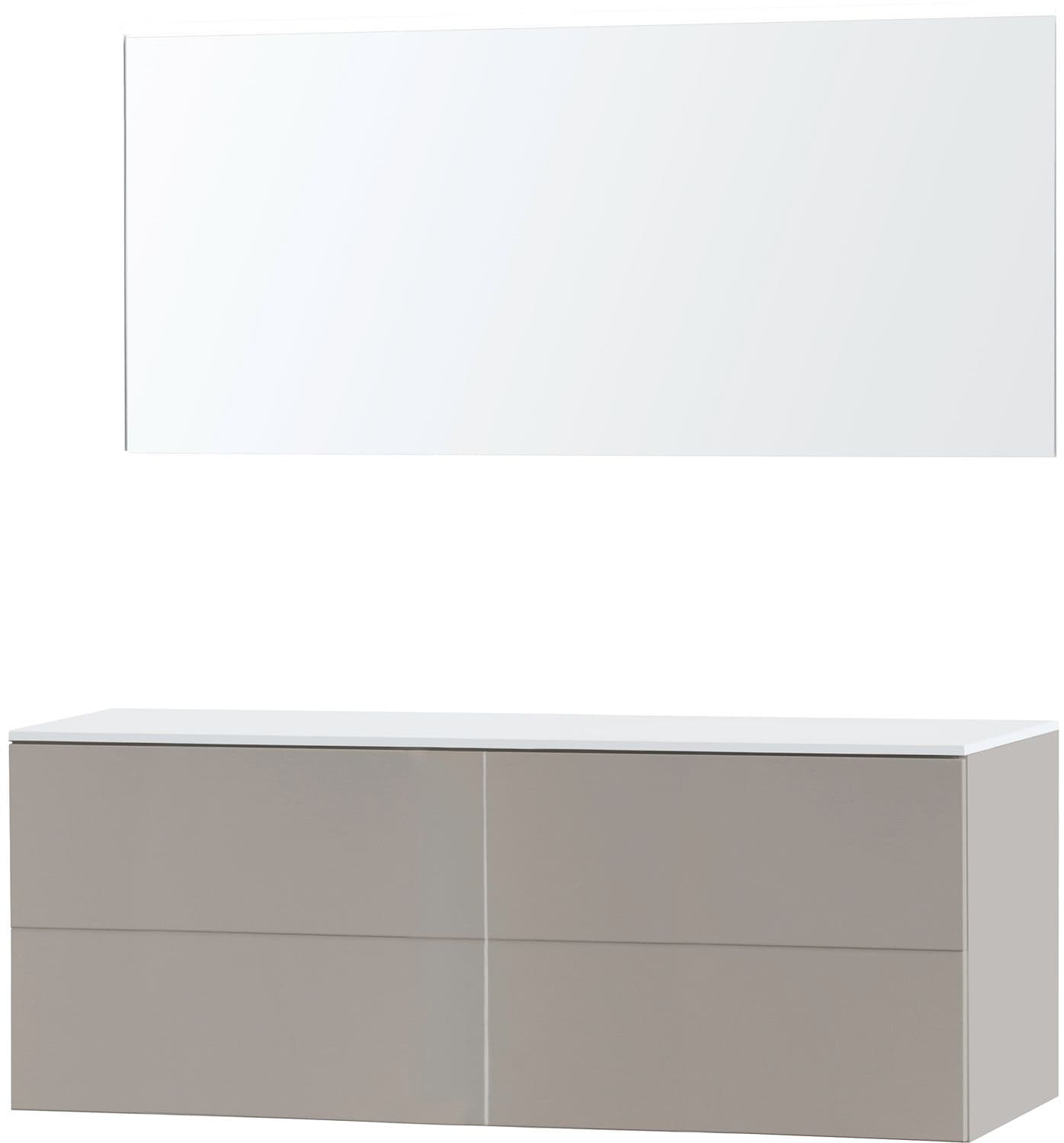 MEUBLE PURO DUO GRIS 160 SOLID A POSER MIROIR