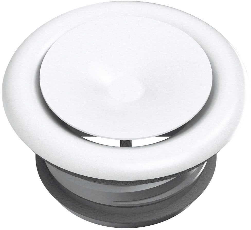 BOUCHE D'INDUCTION REGLABLE VENTILATION+DOOUILLE +JOINT 100MM WIT