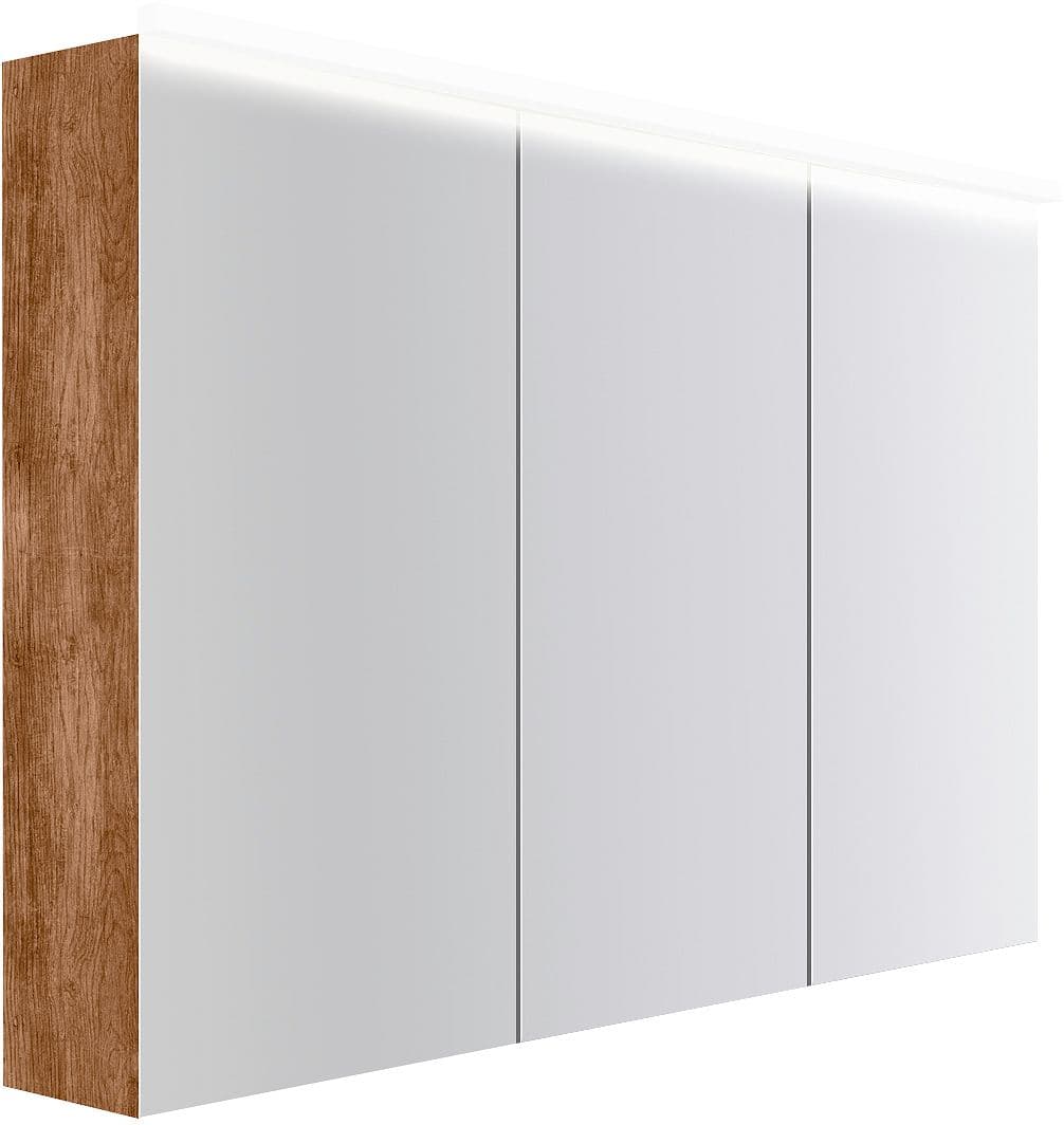 ARMOIRE TOILETTE COFFEE 3 PORTES 1200MM 4250K TECTONA DECOR CANNELLE