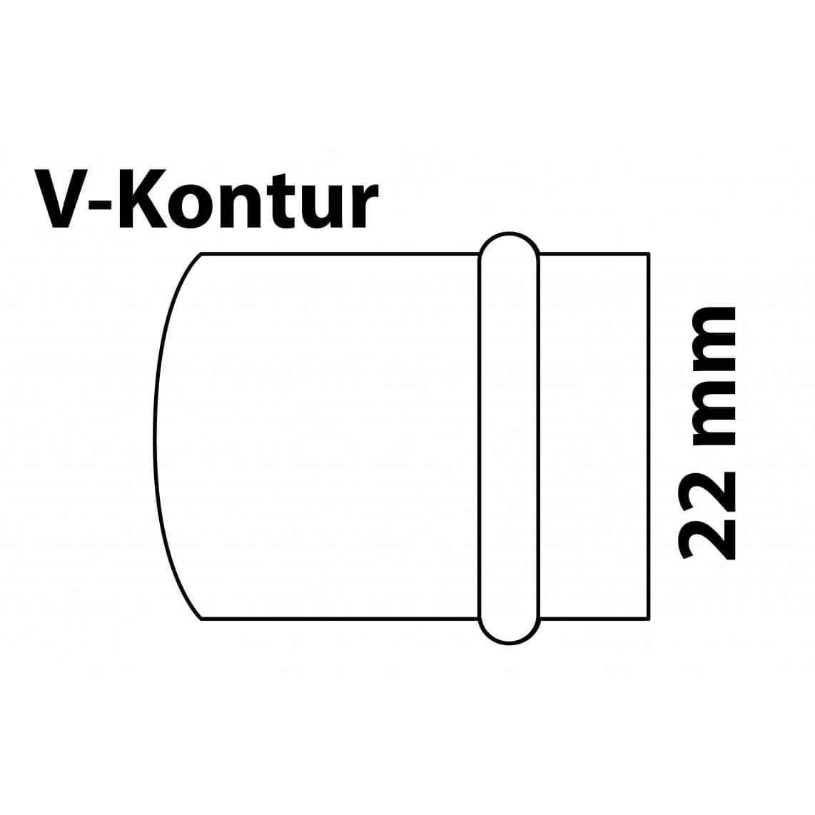 988620354 CU bouchon, vierge, 22 mm, 1 manchon, (P5301),