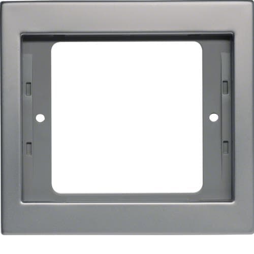 Plaque de recouvrement 1 poste Berker K.5 Inox