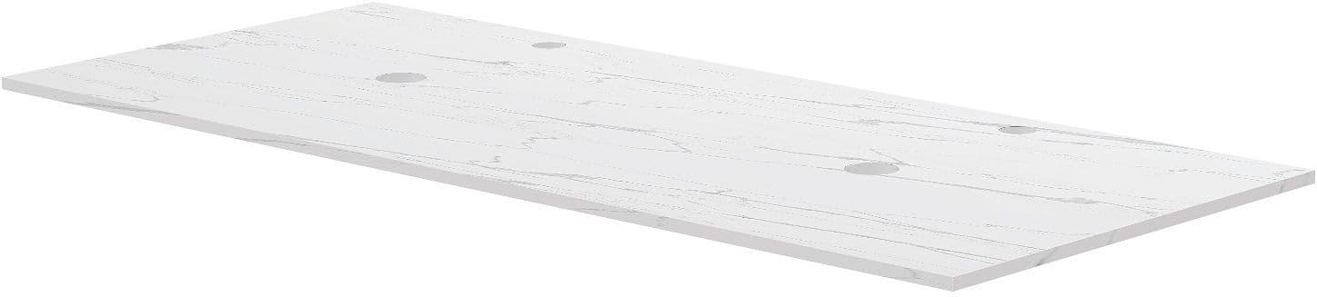 TABLET MARBRE CERAMIQUE PURO L120 H1,2 2VIDAGE/TROU ROBINETS WHITE CALACATTA