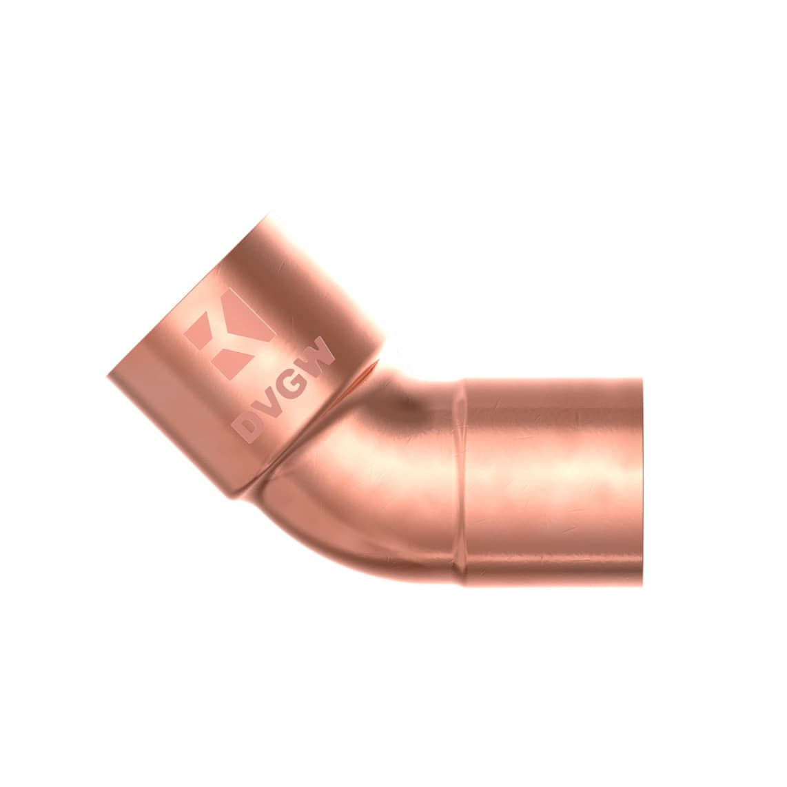 989144017 CU arc 45°, vierge, 22 mm, 1 manchon (5040)